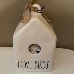 Rae Dunn - LOVE BIRDS - birdhouse